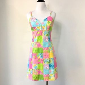 Lilly Pullitzer dress size 4 patchwork floral